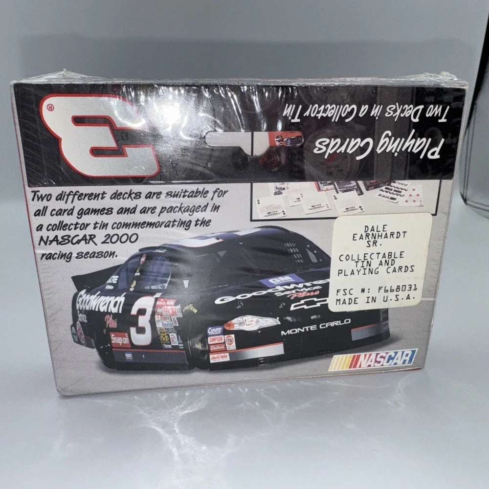 Dale Earnhardt Sr. 2001 Limited Edition New Playing Cards in Tin - 2 Decks NIB